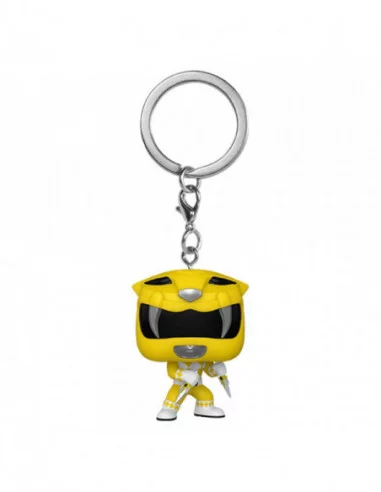 Power Rangers 30th Llaveros Pocket POP! Vinyl Yellow Ranger 4 cm Expositor (12)