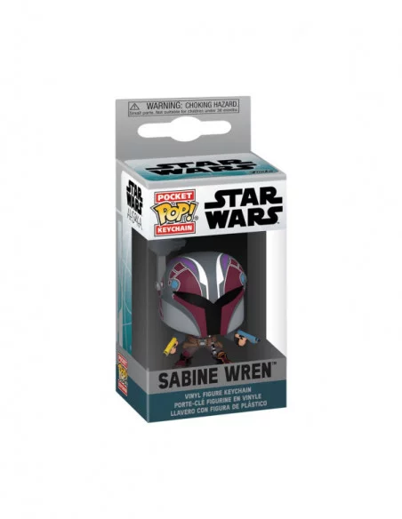 Star Wars: Ahsoka Llaveros POP! Vinyl Sabine Wren 4 cm Expositor (12)