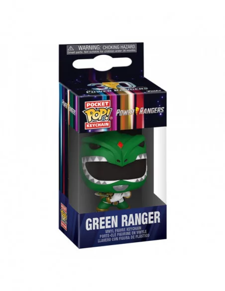 Power Rangers 30th Llaveros Pocket POP! Vinyl Green Ranger 4 cm Expositor (12)