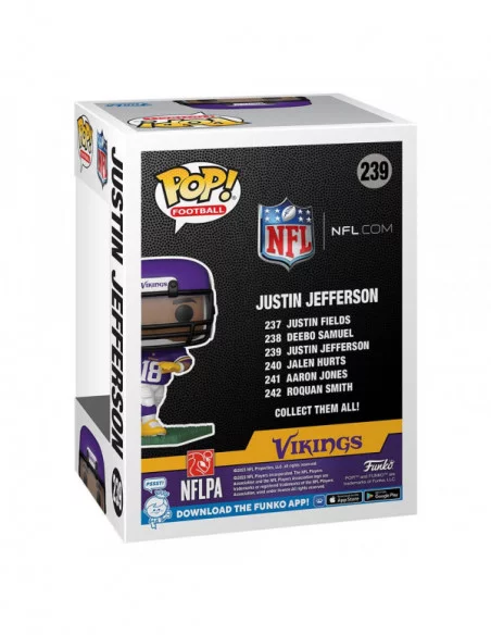 NFL POP! Football Vinyl Figura Vikings - Justin Jefferson 9 cm