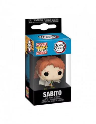 Demon Slayer: Kimetsu no Yaiba Llaveros Pocket POP! Vinyl Sabito (No Mask) 4 cm Expositor (12)