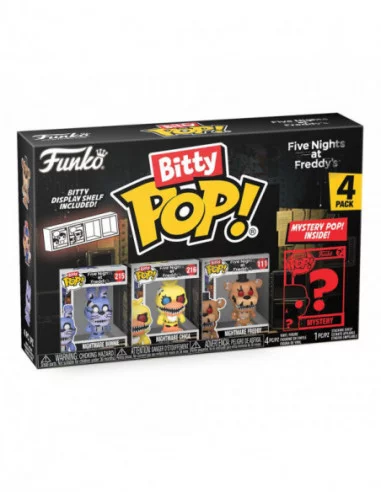 Five Nights at Freddy's Pack de 4 Figuras Bitty POP! Vinyl Nightmare Bonnie 2,5 cm