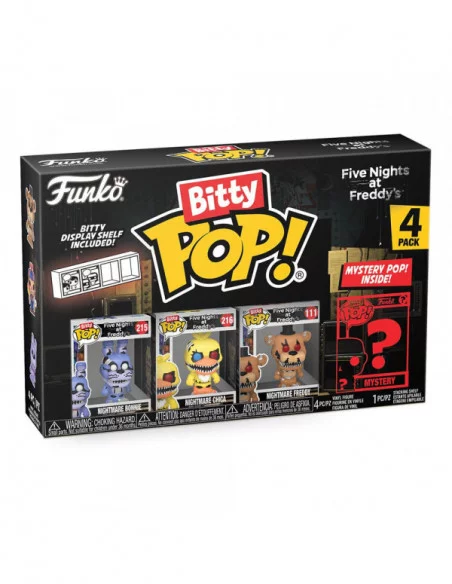 Five Nights at Freddy's Pack de 4 Figuras Bitty POP! Vinyl Nightmare Bonnie 2,5 cm Five Nights at Freddy's Pack de 4 Figuras Bitty POP! Vinyl Nightmare Bonnie 2,5 cm
