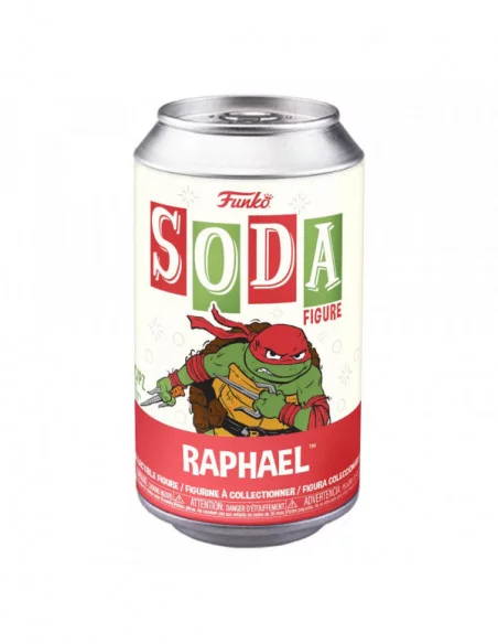 Tortugas Ninja Vinyl SODA Figuras Raphael w/ CH(M) 11 cm Surtido (6)