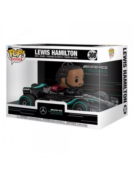 Fórmula 1 POP! Rides Super Deluxe Vinyl Figura Mercedes Hamilton 15 cm