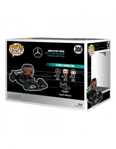 Fórmula 1 POP! Rides Super Deluxe Vinyl Figura Mercedes Hamilton 15 cm