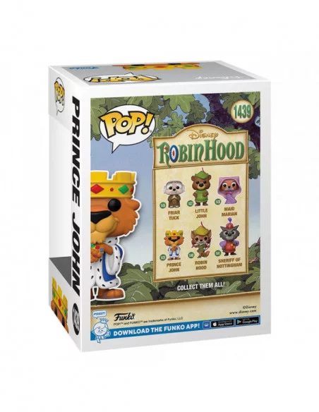 Robin Hood Figura POP! Disney Vinyl Prince John 9 cm