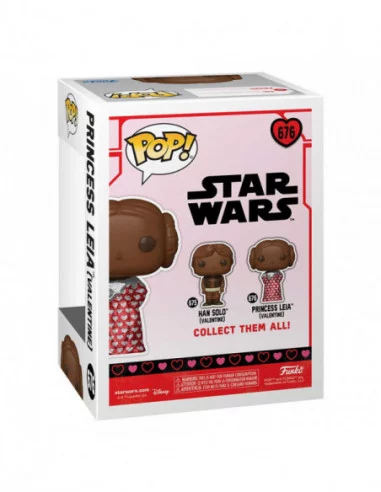Star Wars Valentines Figura POP! Vinyl Leia (Val Choc) 9 cm