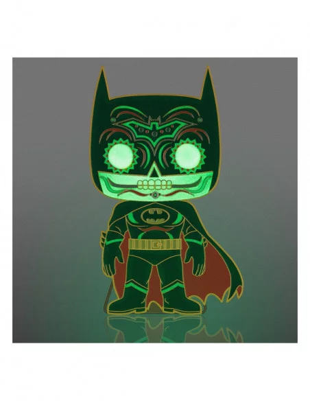 DC Comics DOTD Loungefly POP! Pin Chapa esmaltada Batman (Glow-in-the-Dark) 10 cm