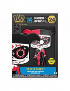 DC Comics DOTD Loungefly POP! Pin Chapa esmaltada Harley Quinn (Glow-in-the-Dark) 10 cm 2