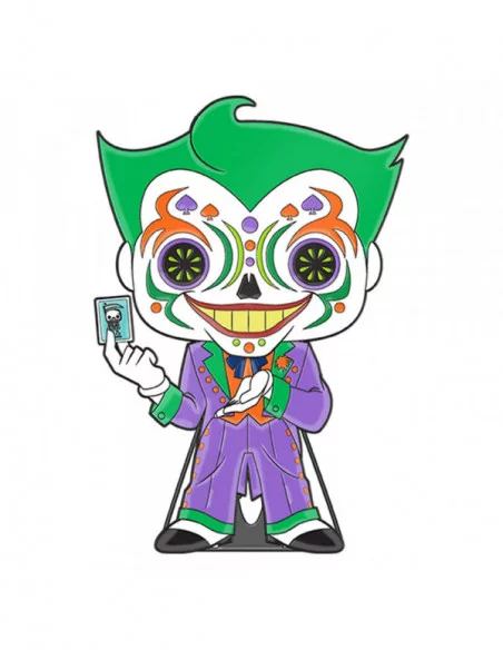 DC Comics DOTD Loungefly POP! Pin Chapa esmaltada Joker (Glow-in-the-Dark) 10 cm