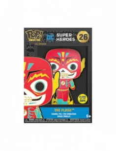 DC Comics DOTD Loungefly POP! Pin Chapa esmaltada Flash (Glow-in-the-Dark) 10 cm 2