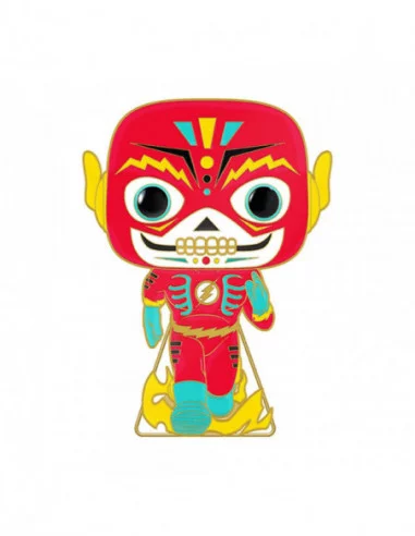 DC Comics DOTD Loungefly POP! Pin Chapa esmaltada Flash (Glow-in-the-Dark) 10 cm
