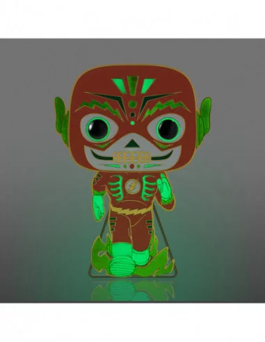 DC Comics DOTD Loungefly POP! Pin Chapa esmaltada Flash (Glow-in-the-Dark) 10 cm