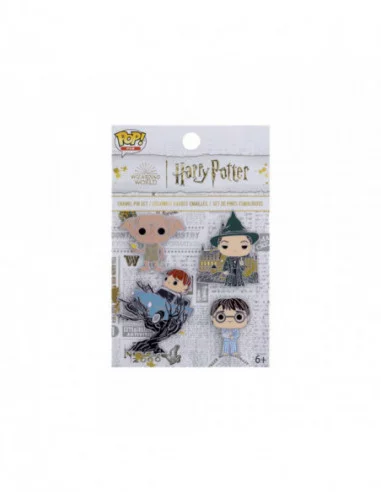 Harry Potter POP! Pin Set de 4 Chapas esmaltadas HP Anniversary Chamber of Secrets 4 cm