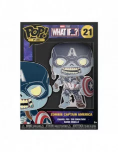 What If...? POP! Pin Chapa esmaltada Zombie Captain America 10 cm 2