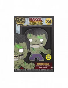 Marvel Zombie Loungefly POP! Pin Chapa esmaltada Hulk (Glow-in-the-Dark) 10 cm 2