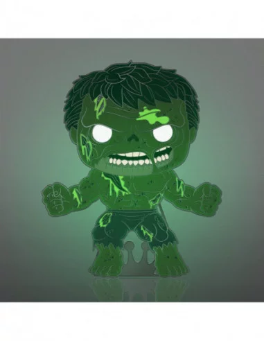Marvel Zombie Loungefly POP! Pin Chapa esmaltada Hulk (Glow-in-the-Dark) 10 cm