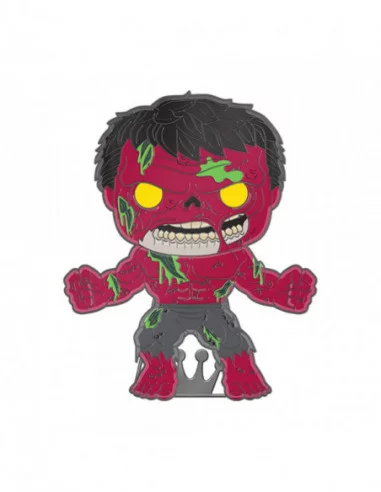Marvel Zombie Loungefly POP! Pin Chapa esmaltada Hulk (Glow-in-the-Dark) 10 cm