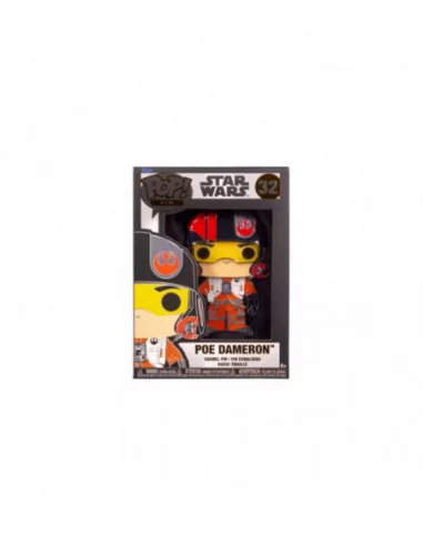 Star Wars POP! Pin Chapa esmaltada Poe Dameron 10 cm