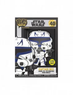 Star Wars Clone Wars Loungefly POP! Pin Chapa esmaltada Captain Rex (Glow-in-the-Dark) 10 cm 2