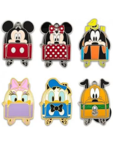 Disney by Loungefly Pin Chapas esmaltadas Sensational Six Character Backpacks 3 cm Expositor (12)