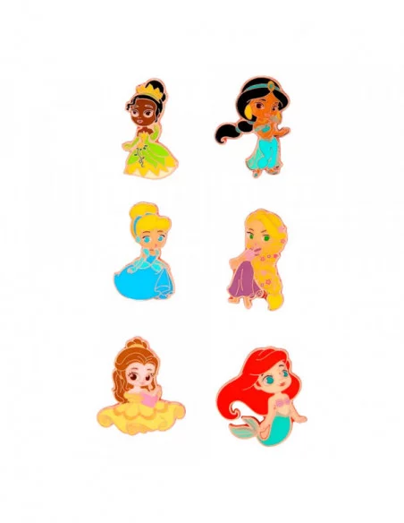 Disney Loungefly POP! Pin Chapas esmaltadas Princess Chibi 4 cm Surtido (12)