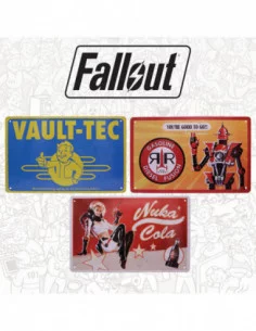 Fallout Set de 3 Placa de Chapa Brands 2