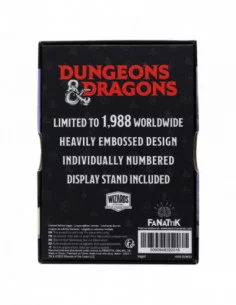 Dungeons & Dragons Lingote 35th Anniversary Legend of Drizzt Limited Edition 2