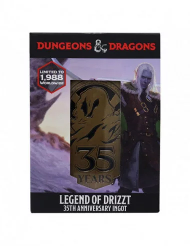 Dungeons & Dragons Lingote 35th Anniversary Legend of Drizzt Limited Edition