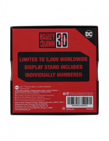 DC Comics Medallón Harley Quinn 30th Anniversary Limited Edition