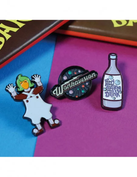 Willy Wonka & la fábrica de chocolate Pack de 3 Chapas Limited Edition Willy Wonka & la fábrica de chocolate Pack de 3 Chapas Limited Edition