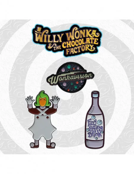 Willy Wonka & la fábrica de chocolate Pack de 3 Chapas Limited Edition Willy Wonka & la fábrica de chocolate Pack de 3 Chapas Limited Edition