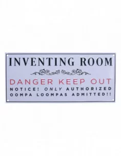 Willy Wonka & la fábrica de chocolate Placa de Chapa Inventing Room