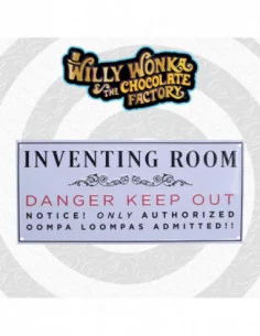 Willy Wonka & la fábrica de chocolate Placa de Chapa Inventing Room 2