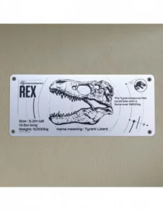 Parque Jurásico Placa de Chapa T-Rex Schematic 2