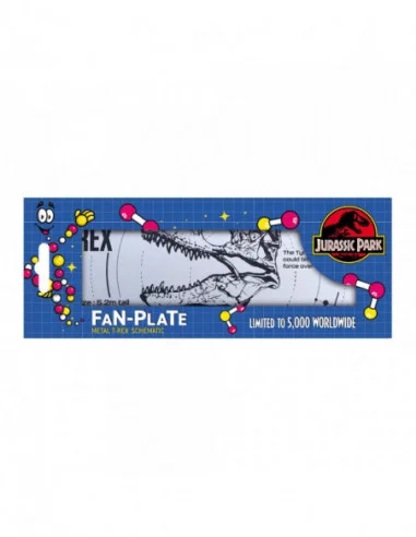 Parque Jurásico Placa de Chapa T-Rex Schematic