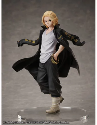 Tokyo Revengers Set de Estatua y Anillo PVC 1/8 Manjiro Sano 21 cm - talla de anillo 15