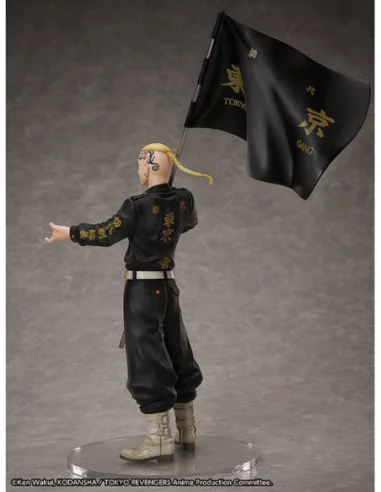 Tokyo Revengers Set de Estatua y Anillo PVC 1/8 Ken Ryuguji 30 cm - talla de anillo 13