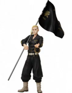 Tokyo Revengers Set de Estatua y Anillo PVC 1/8 Ken Ryuguji 30 cm - talla de anillo 15