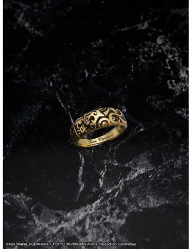 Tokyo Revengers Set de Estatua y Anillo PVC 1/8 Ken Ryuguji 30 cm - talla de anillo 17