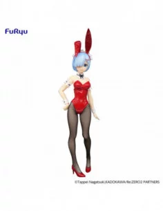 Re:Zero Estatua PVC BiCute Bunnies Rem Red Color ver. 29 cm