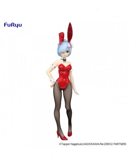 Re:Zero Estatua PVC BiCute Bunnies Rem Red Color ver. 29 cm