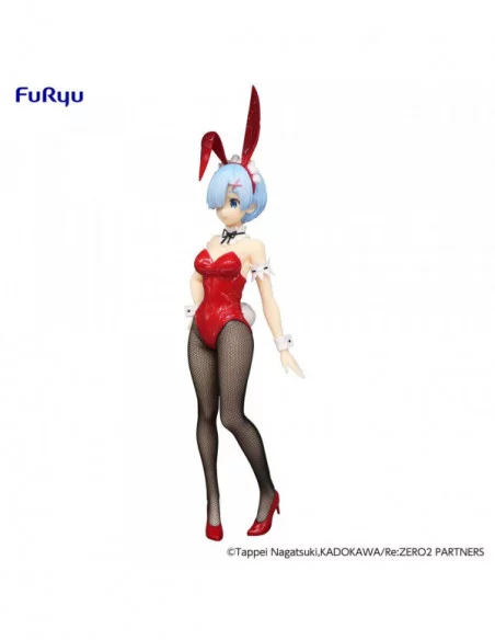 Re:Zero Estatua PVC BiCute Bunnies Rem Red Color ver. 29 cm