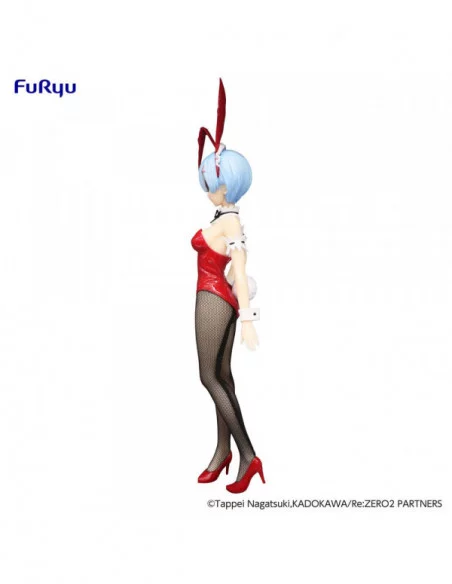 Re:Zero Estatua PVC BiCute Bunnies Rem Red Color ver. 29 cm