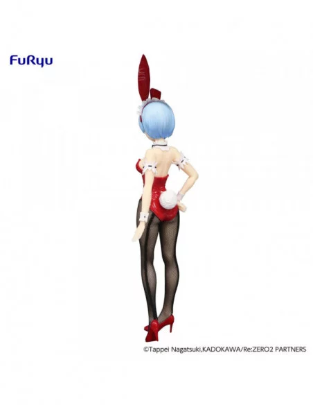Re:Zero Estatua PVC BiCute Bunnies Rem Red Color ver. 29 cm
