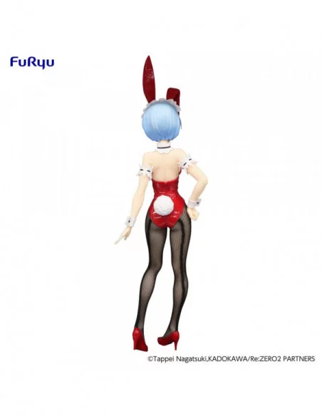 Re:Zero Estatua PVC BiCute Bunnies Rem Red Color ver. 29 cm