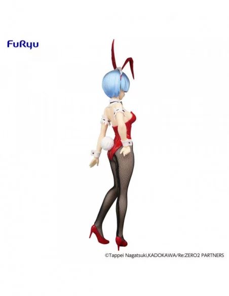 Re:Zero Estatua PVC BiCute Bunnies Rem Red Color ver. 29 cm