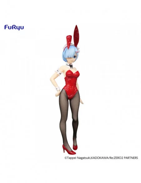 Re:Zero Estatua PVC BiCute Bunnies Rem Red Color ver. 29 cm