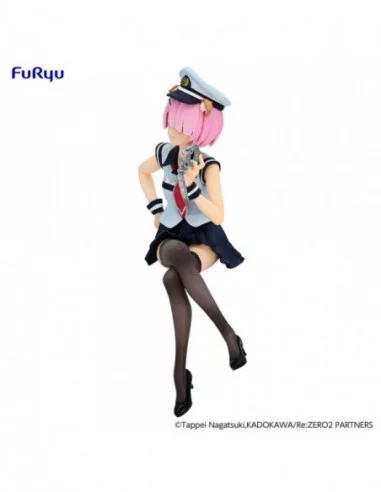 Re:Zero Starting Life in Another World Noodle Stopper Estatua PVC Ram Police Officer Cap with Dog Ears 16 cm